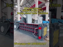 200 TONNAL POWER SCRAP METAL BALER MACHINE Ön İtme Dışarı Tipi
