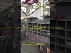 hurda çelik baskı baler makinesi 800 ton güç ağır görev hurda paket baskı makinesi